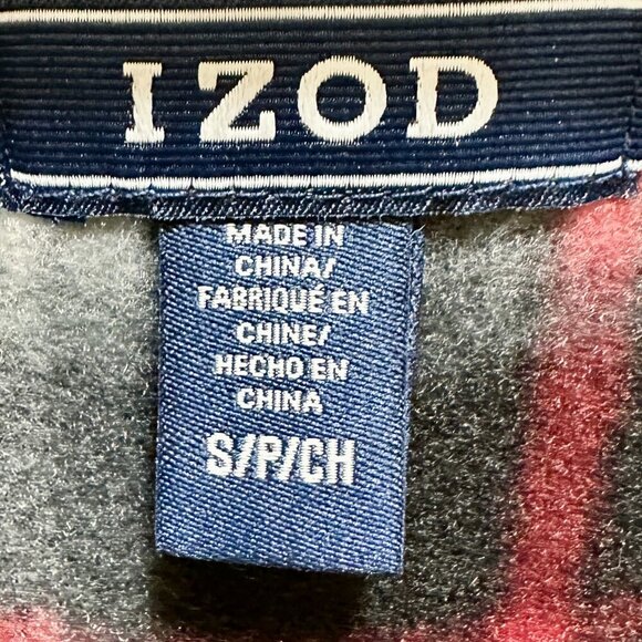 New Izod Full Zip Lined Sweater Men's Size S Grey Relaxed Fit Stretch Warm - Picture 4 of 15